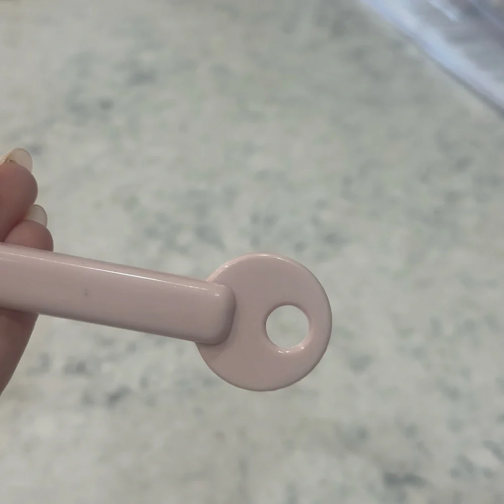 Vintage Pink Pasta Server Fork Kitchen Utensil